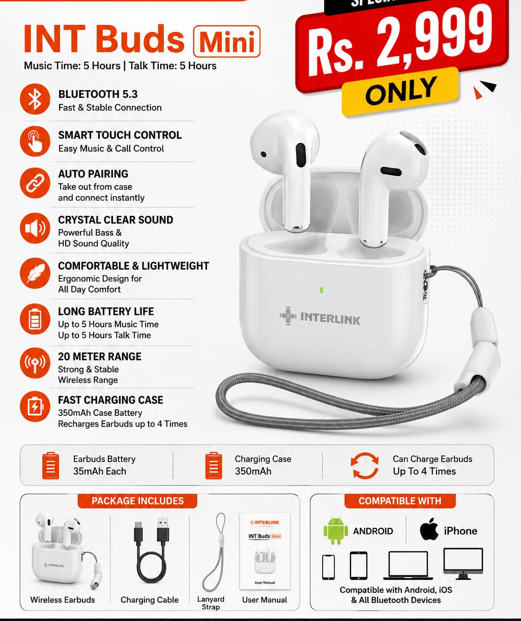 INTERLINK INT Buds Mini TWS Earbuds