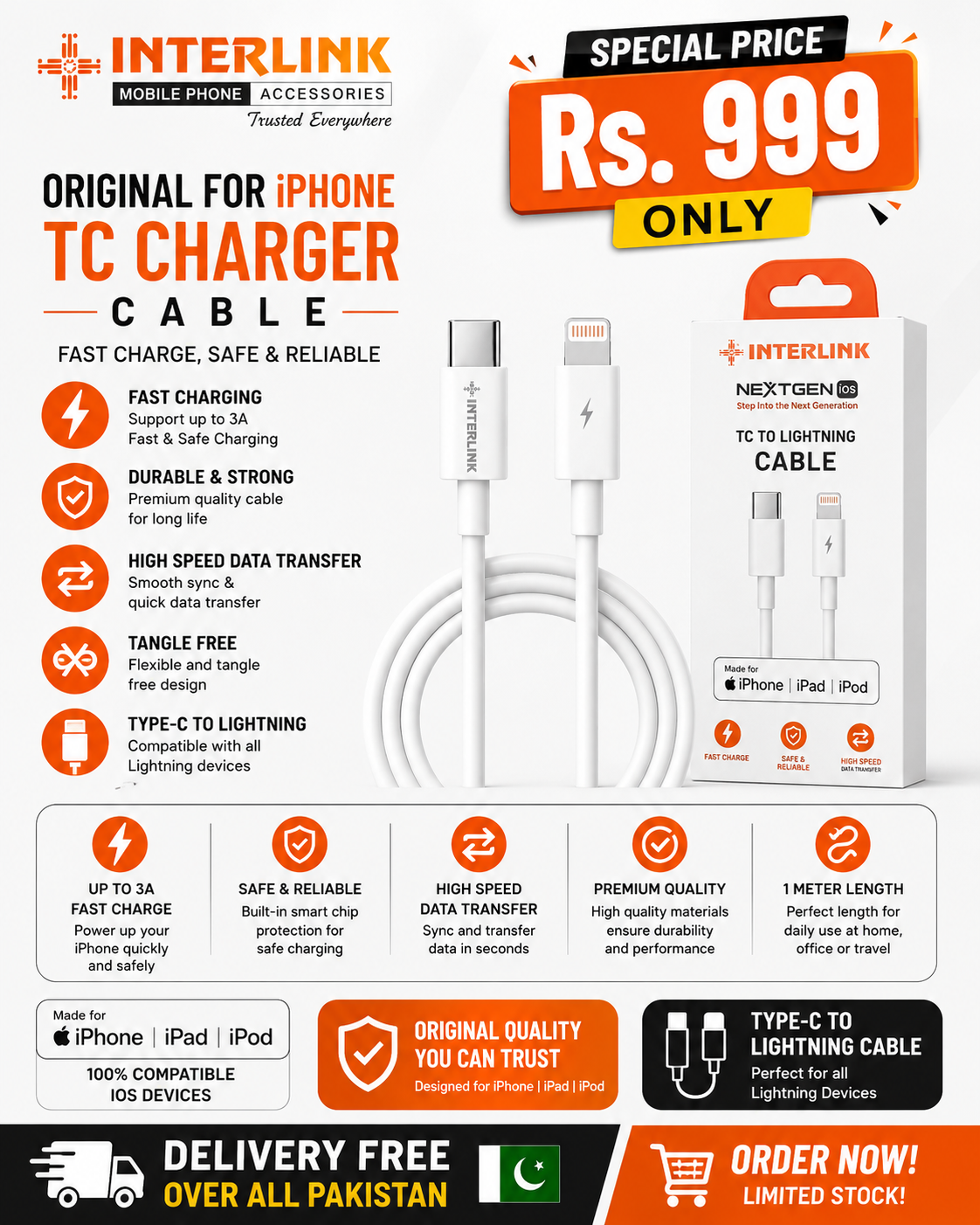 TC to iPhone Cable