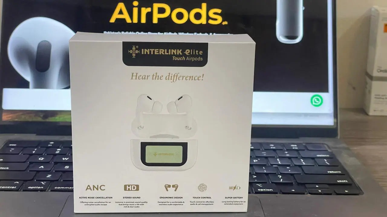 Interlink Elite A9 ANC Touch wireless Airpods 2nd Generation