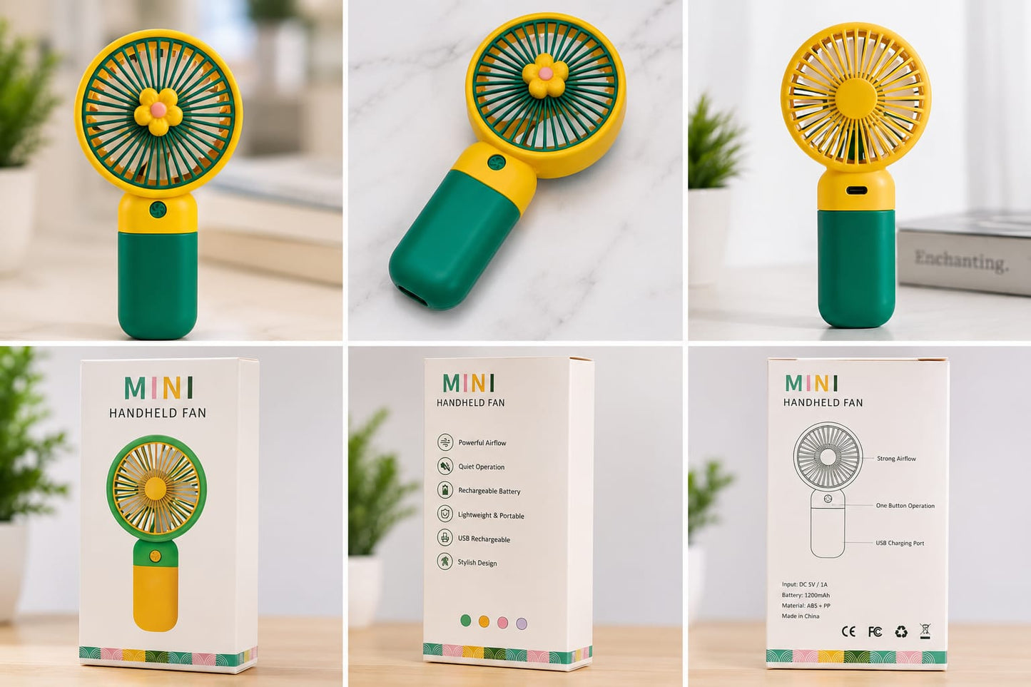 Mini Handheld Rechargeable Fan