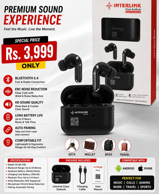 INTERLINK Clave Earbuds