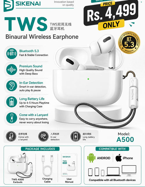 SIKENAI TWS A500 Wireless Earbuds