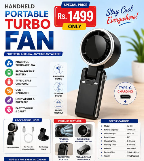 Portable Turbo Fan – Type-C