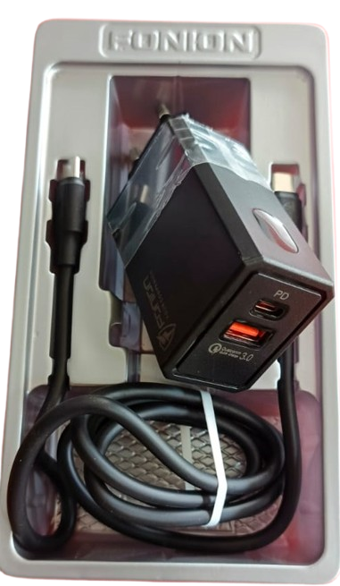 FONIN SUPER FAST CHARGER ADAPTOR WITH TC TO TC CABLE QC 3.0 QUICK PD