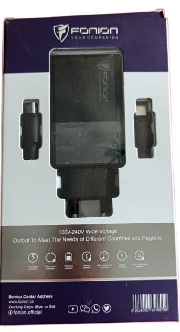 FONIN SUPER FAST CHARGER ADAPTOR WITH TC TO TC CABLE QC 3.0 QUICK PD