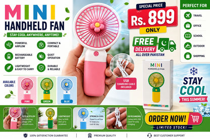 Mini Handheld Rechargeable Fan